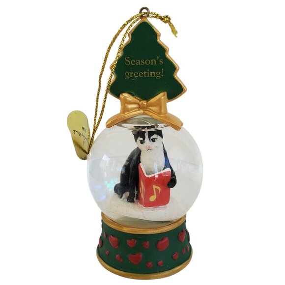 Vintage Danbury Mint Cat Snow Globe Christmas Ornament Lot of 13 Collectible - Picture 13 of 15